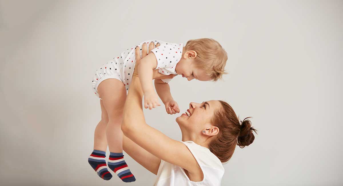 Mum and Baby Playing Together