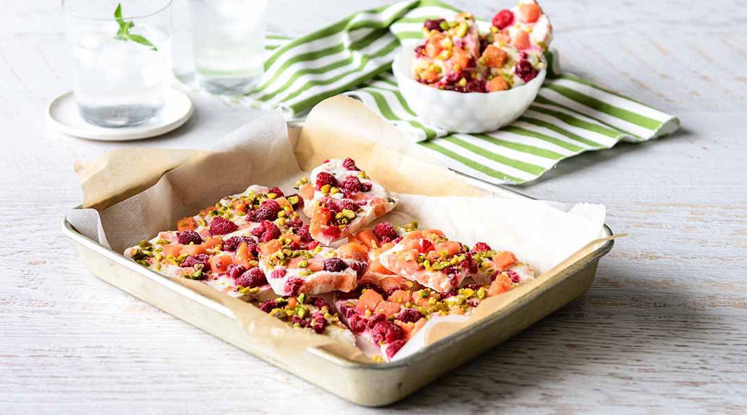Papaya Frozen Yoghurt Bark Recipe