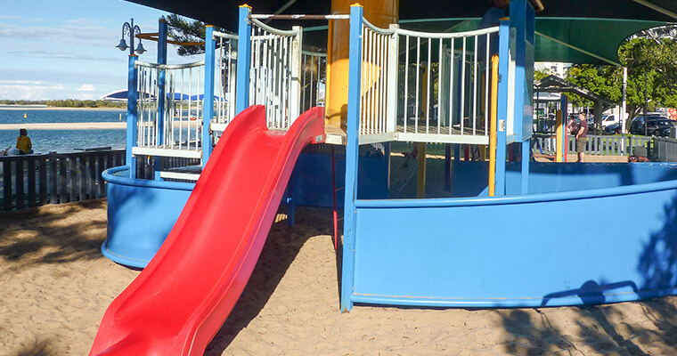Broadwater playground on the Gold Coast