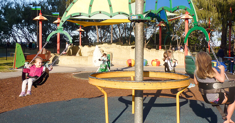 Broadbeach playground on the Gold Coast