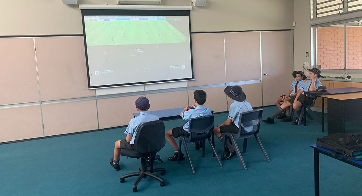 students at Caloundra City Private School taking part in Fuse Cup