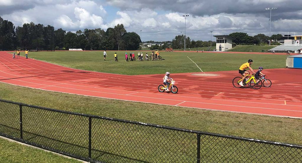 Kids Learning to Ride a Bike