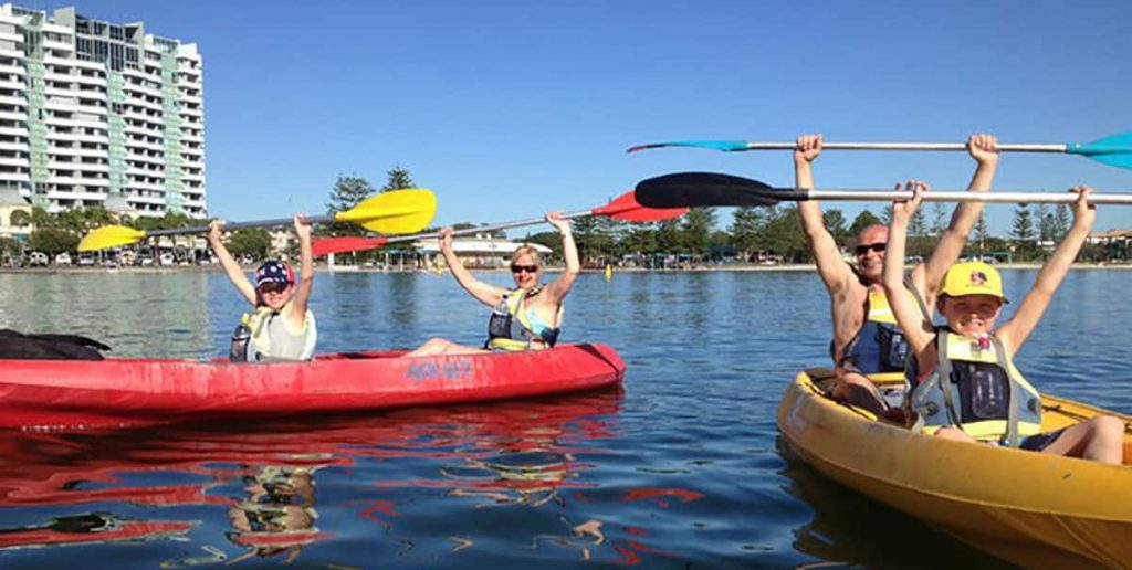 Family Kayaking As Christmas Experience Gift