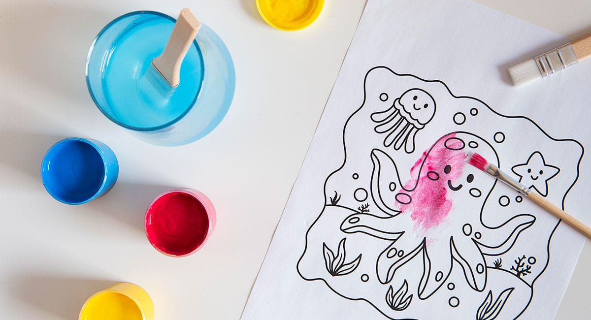 child art and painting activity