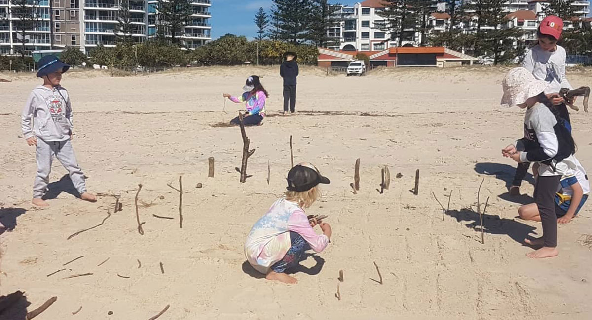 Beach maths with The Village School Gold Coast