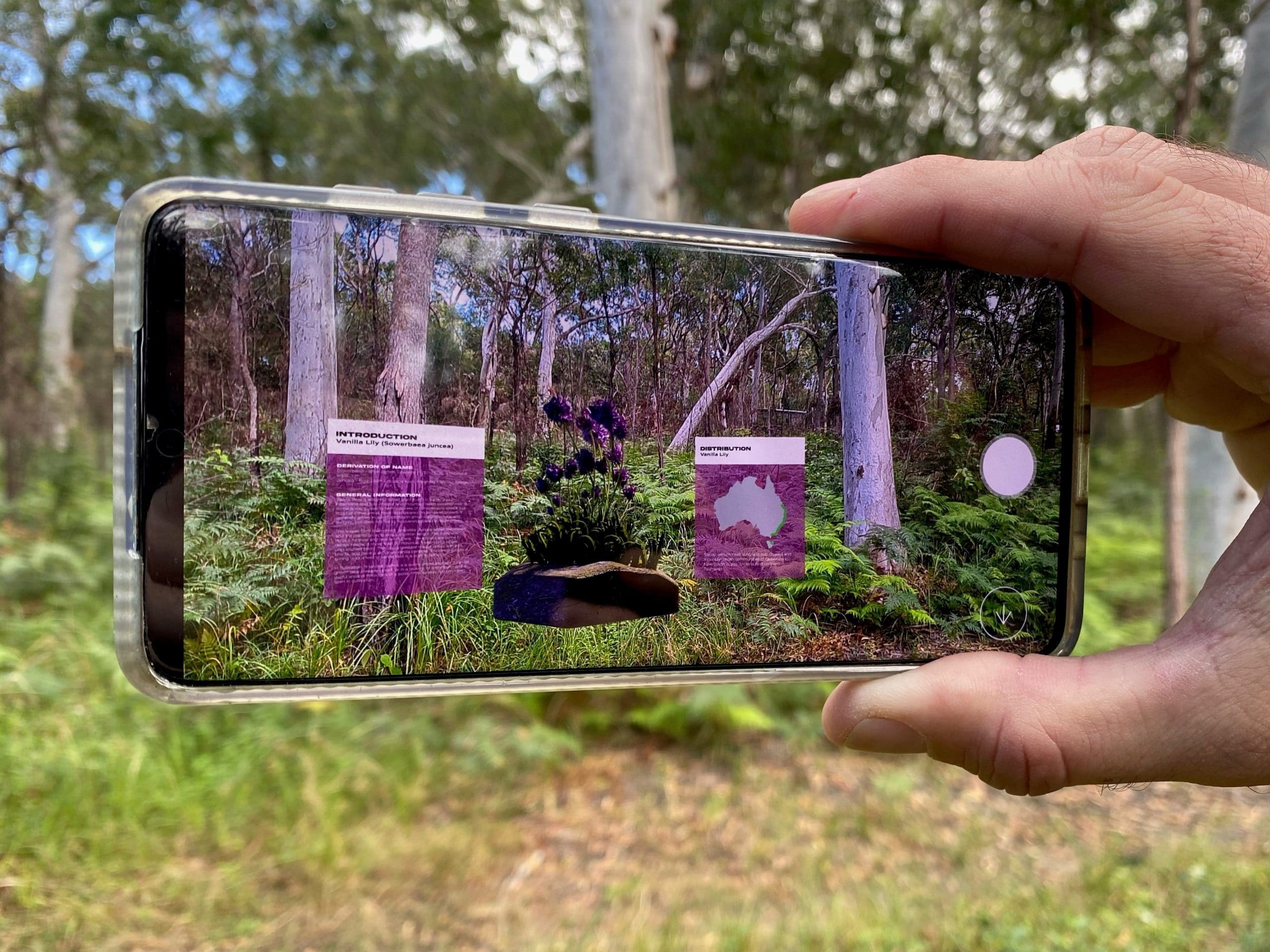 VR app at Maroochy Botanic Gardens