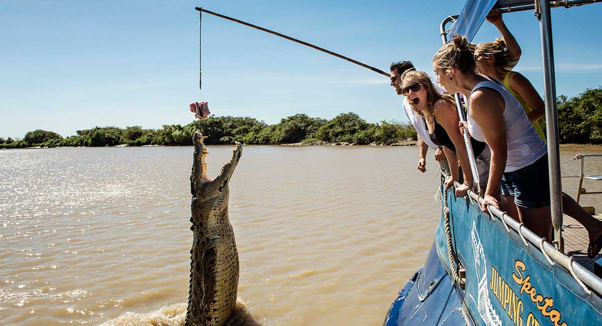 Croc Jumping on the Adelaide River