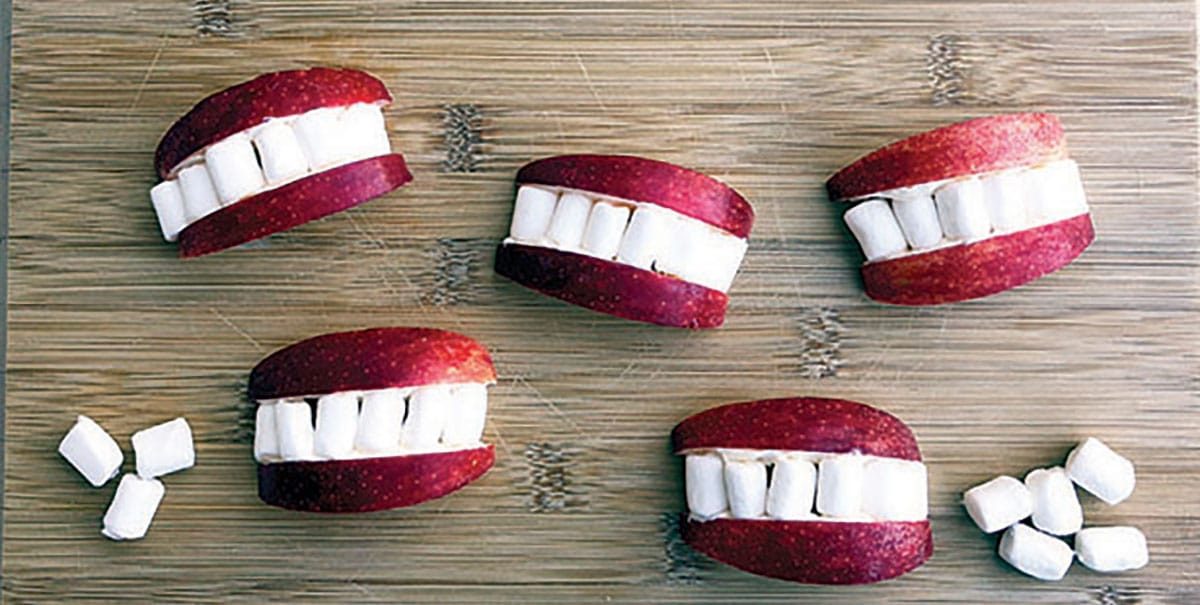 Healthy Halloween Recipes Monster Teeth