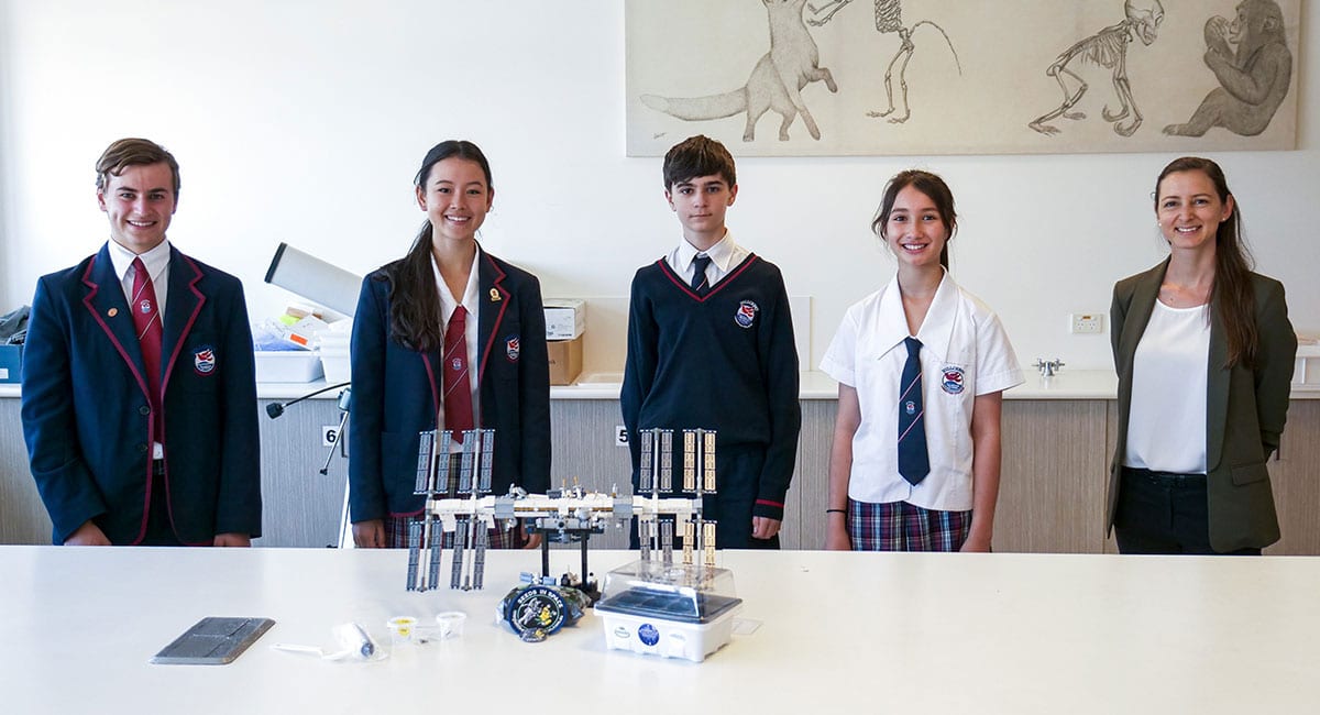 Hillcrest students in the space seeds program