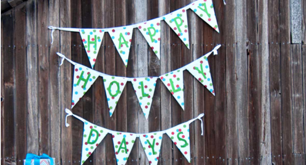 Wrapping Paper Craft Bunting