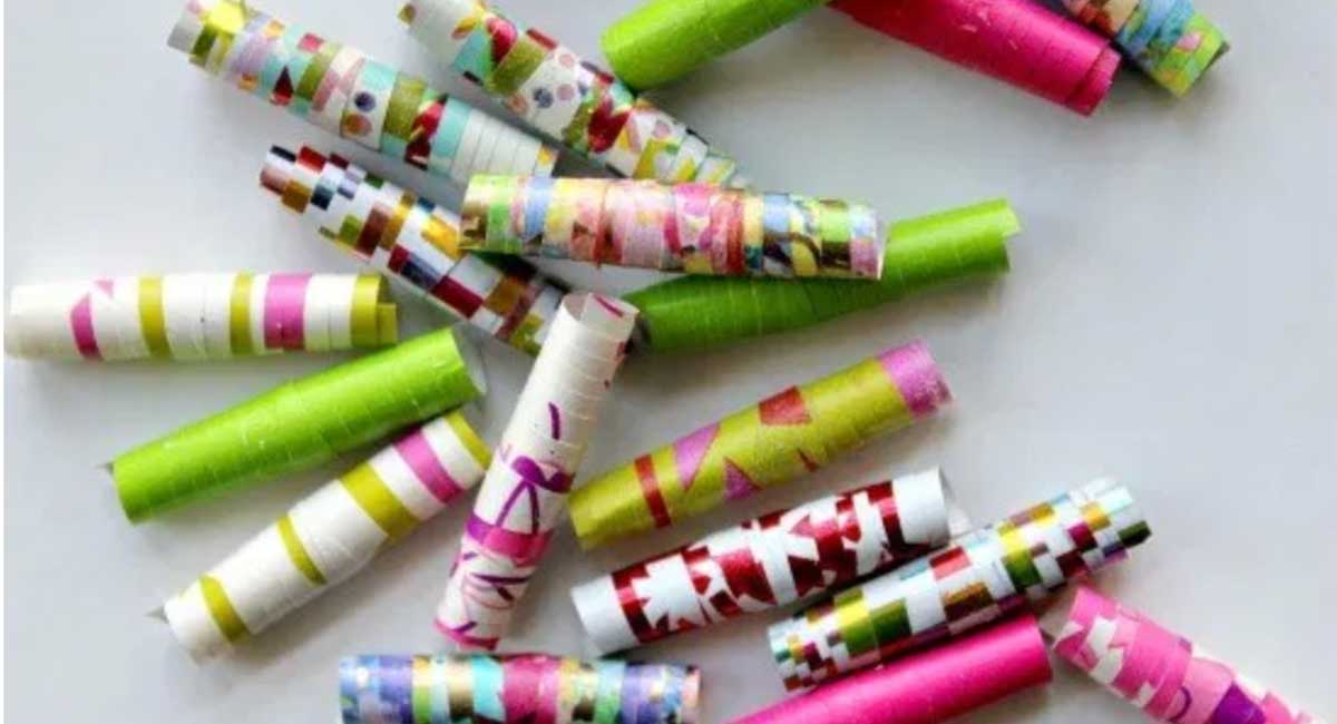Wrapping paper craft - beads