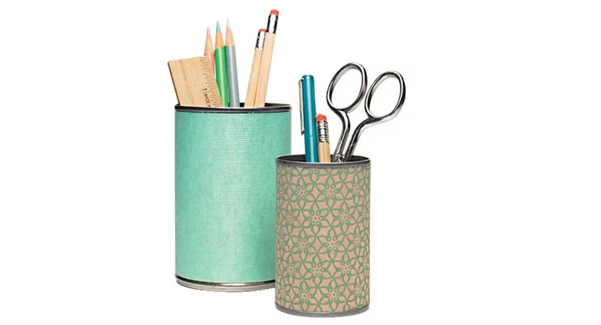 Wrapping Paper Craft Pen Pot