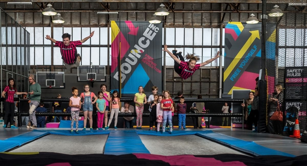 Bounce trampoline parties Brisbane and Gold Coast