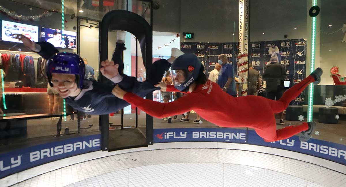 The kids at iFly Brisbane
