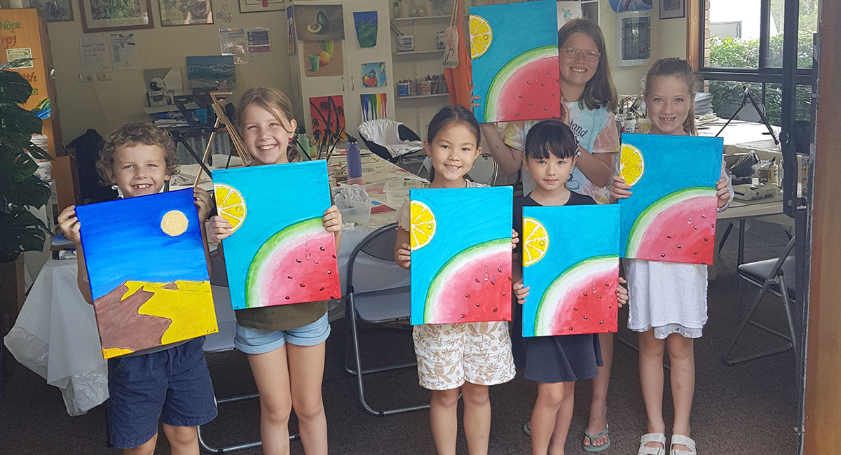 CVL Art private kids paint party