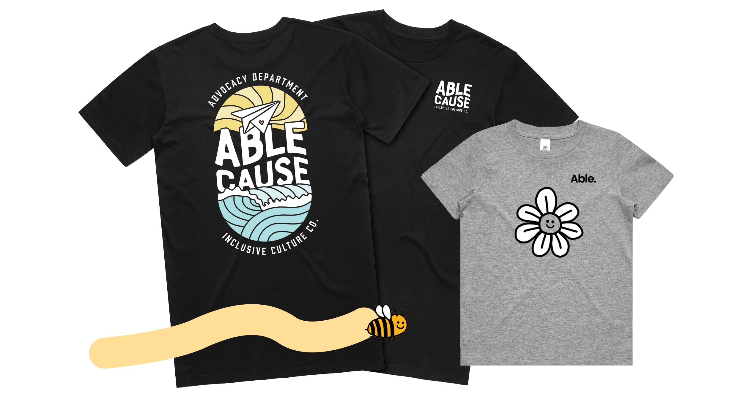 t-shirts from Able Cause