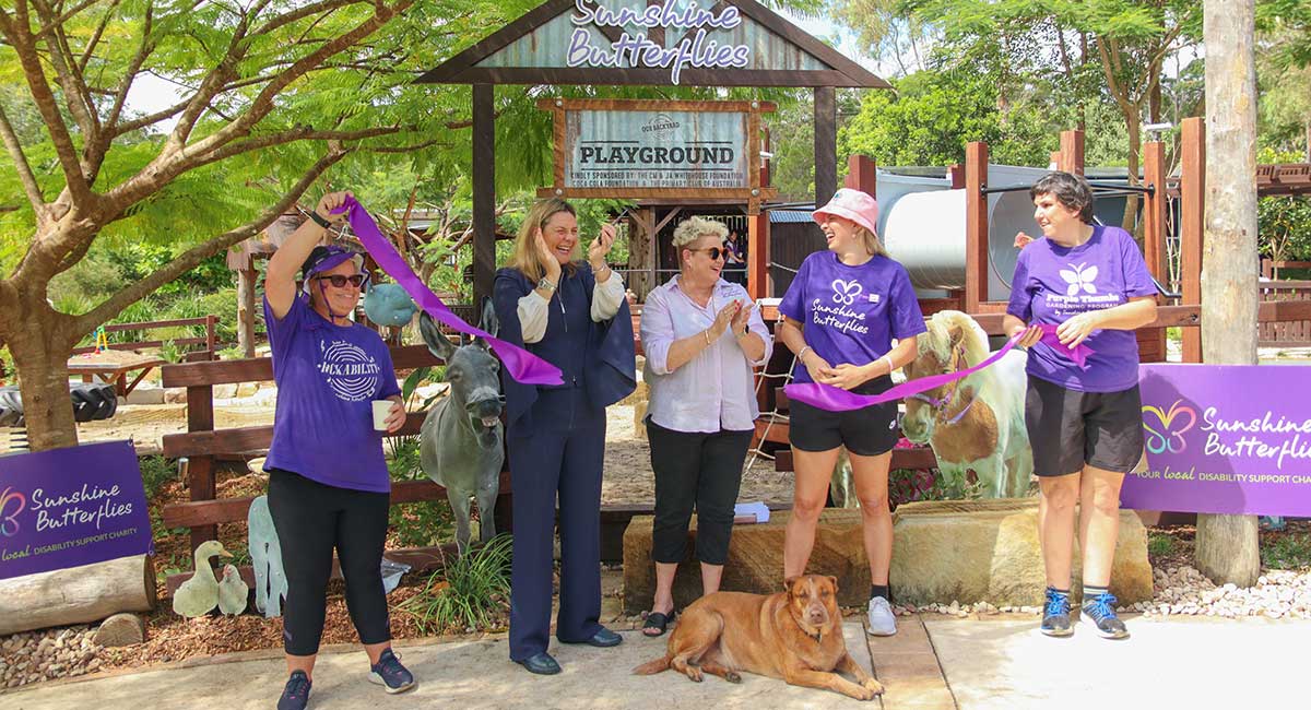 Stunning accessible playground opens at Sunshine Butterflies