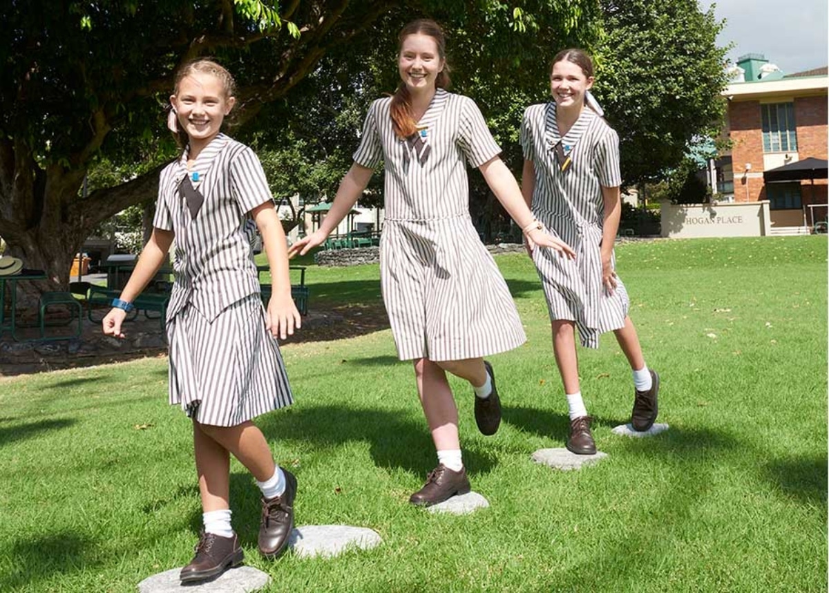 Students at St Rita's College, Clayfield