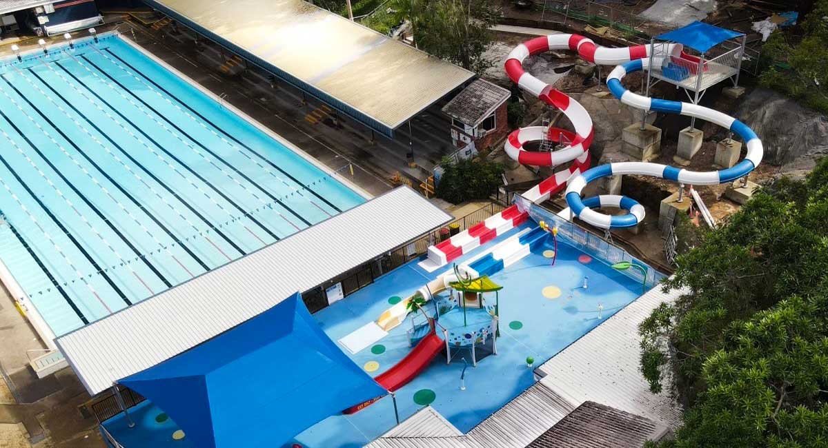 Two new water slides at Nambour Aquatic Centre