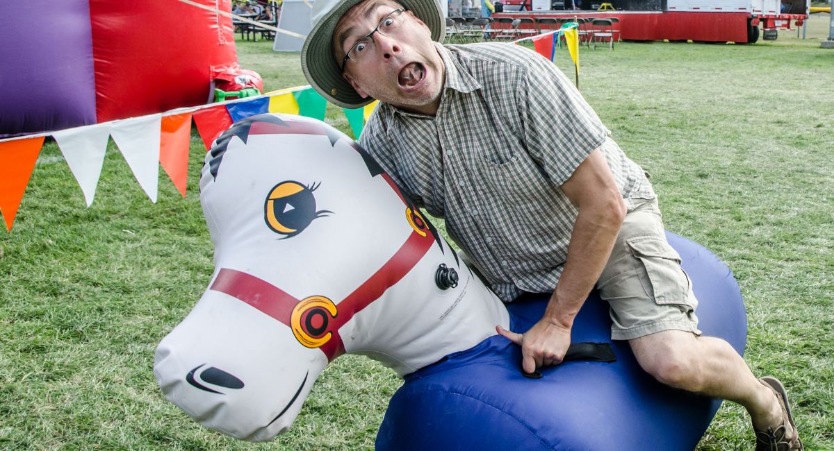 Inflatable Horse Racing