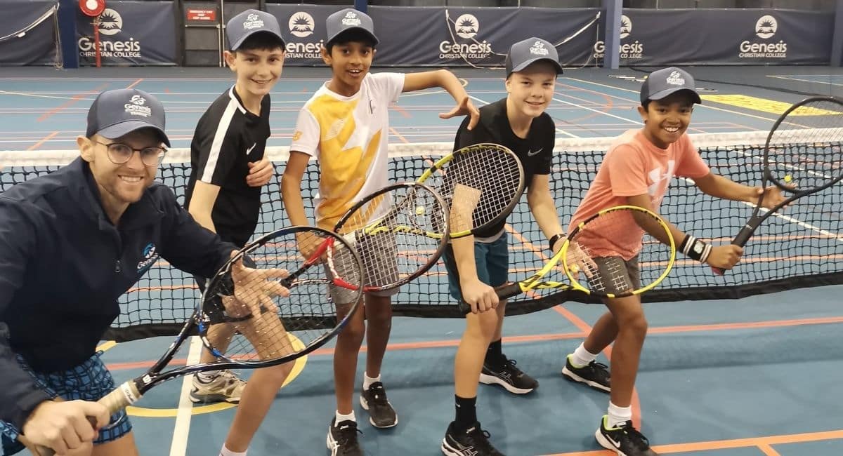 Boys Playing Tennis at Genesis Sports Aquatics