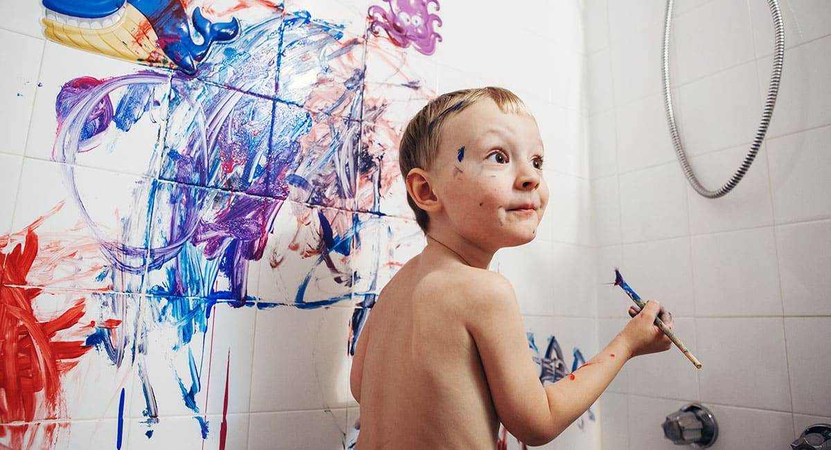 The benefits of learning through play in a messy way