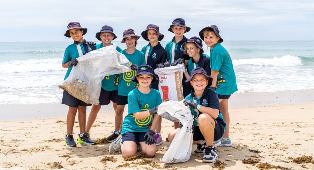 Sunshine Coast students hit the sand to protect endangered wildlife