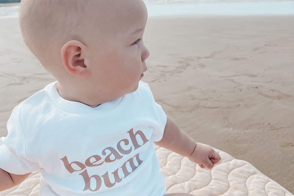 Little Beach Bum Bodysuit from Bespoke Baby