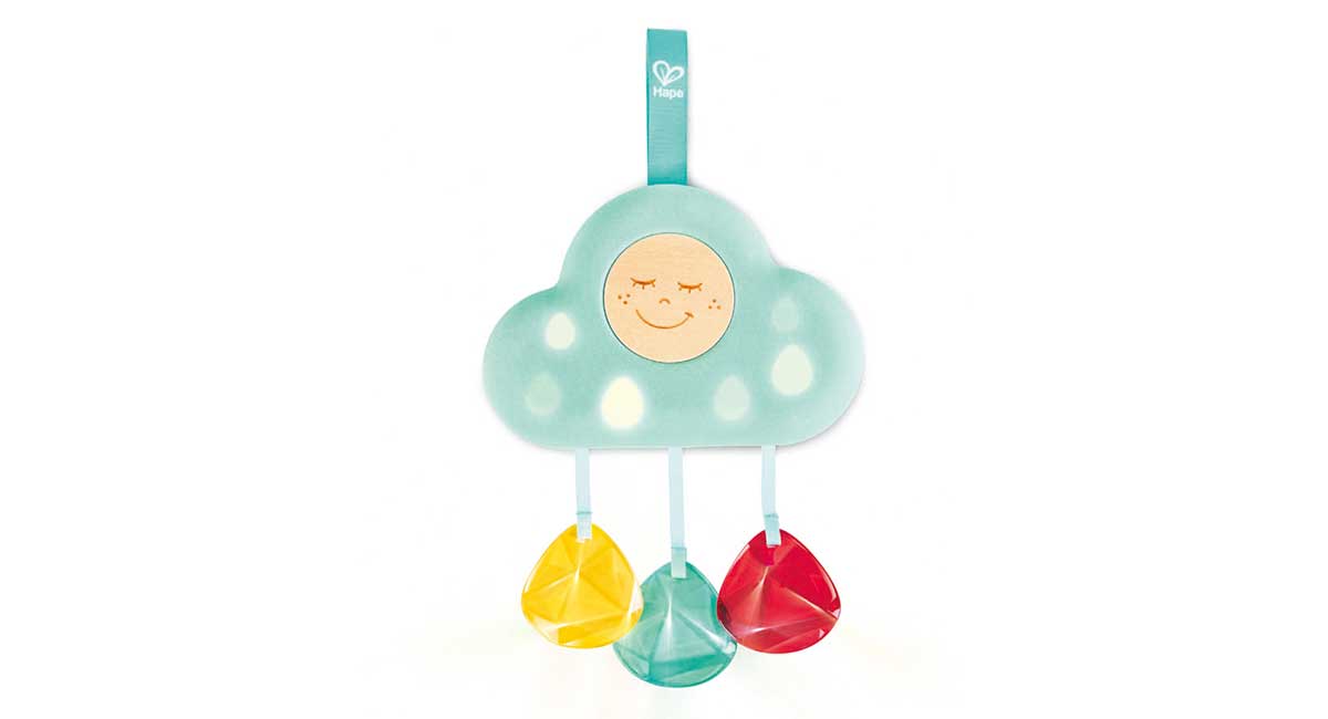 the Hape Musical Cloud Light is a Great Christmas Gift for Babies