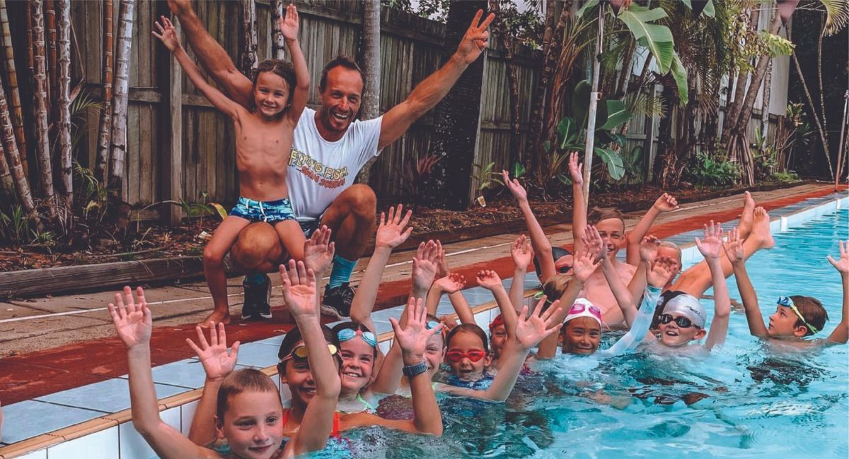 Kids at the Flying Fish Holiday Swim Program Maroochydore