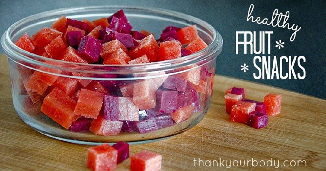 Fruit snacks - strawberry lunchbox recipes