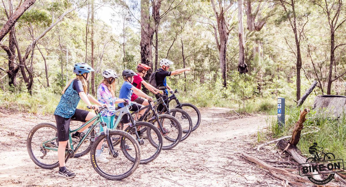 Kids at Bikeon Mountain Bike School Holiday Program