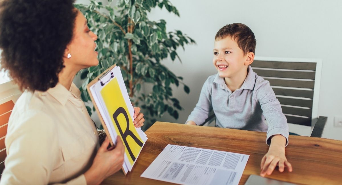 Young Boy with Autism Learning the Alphabet at Early Autism Services