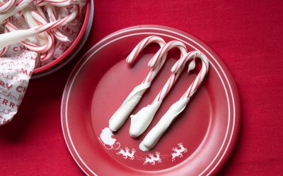 RECIPE: Chocolate-dipped candy canes