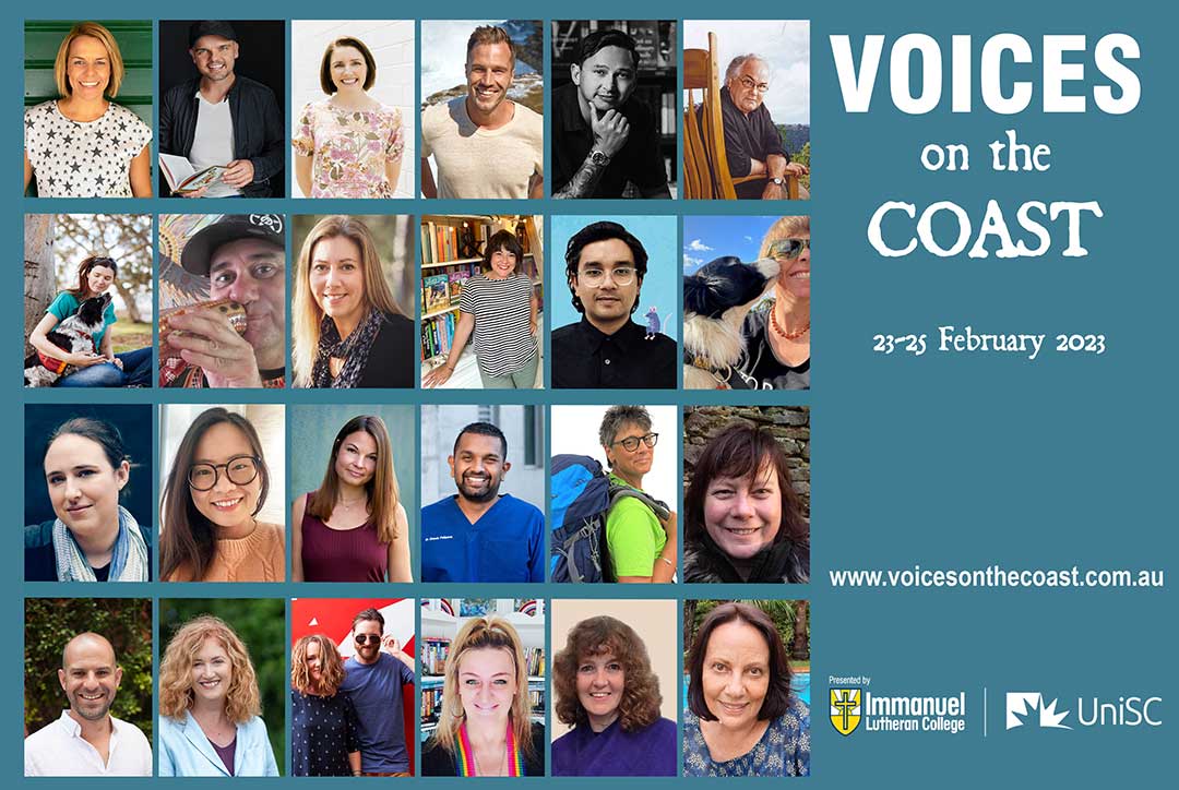 Voices on the Coast Literature Festival Line Up of Authors and Artists