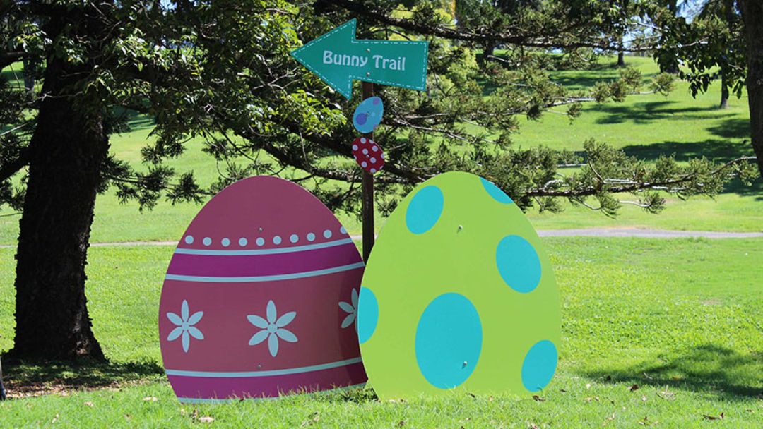 the Great Easter Bunny Trail in Victoria Park Brisbane