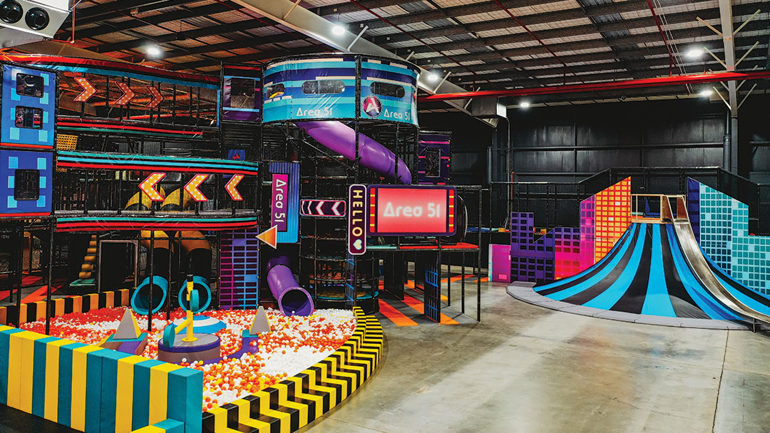 the Adventure Playground at Area 51 Playcentre in Brisbane