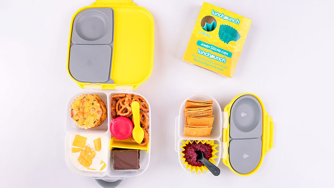 MontiiCo lunchbox in yellow from online kids store Coastal Kidswear