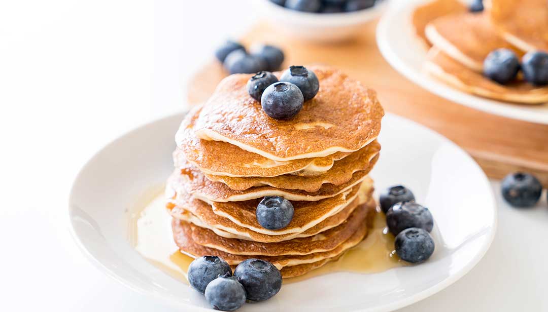 Pancakes with Blueberries a Mother's Day breakfast that kids can make