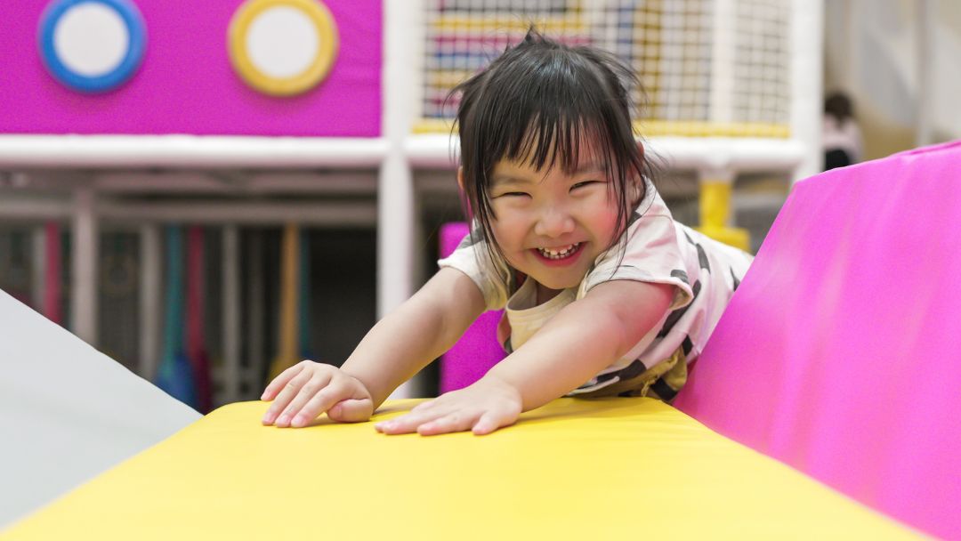 Child having fun at Minibounce, Brisbane