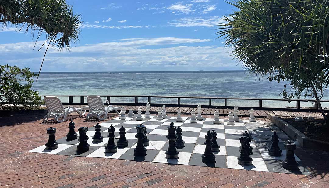 Giant Chess on Heron Island