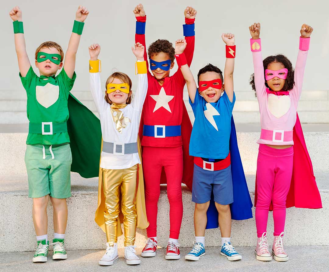 Asd Kids Dressed As Superheroes