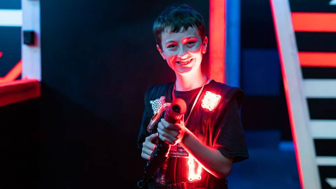 Kid Having Fun at Laser Zone Sunshine Coast