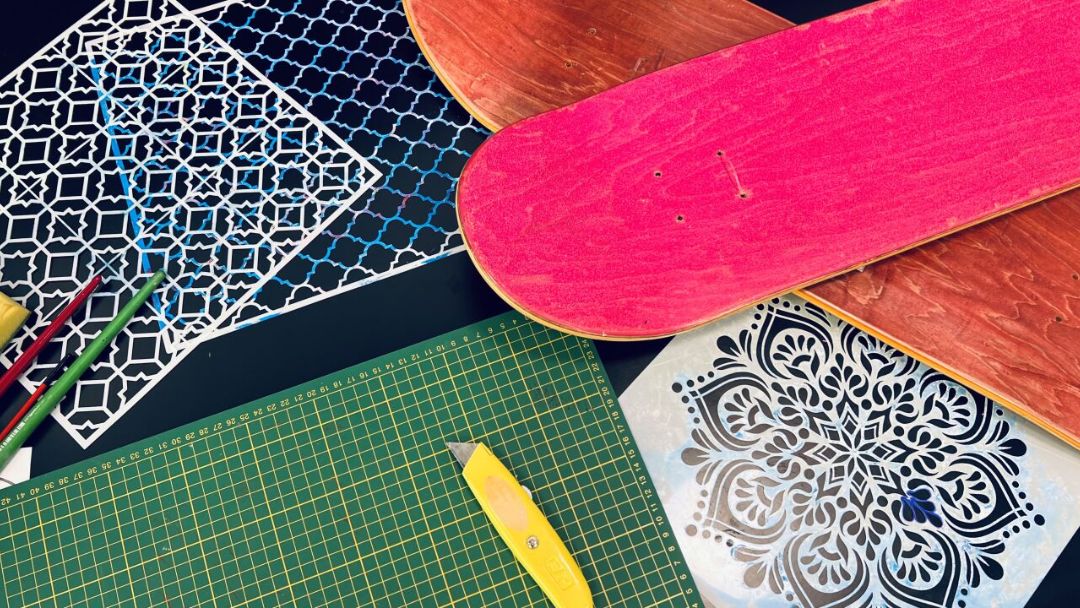 Decorate your own skateboard deck at HOTA