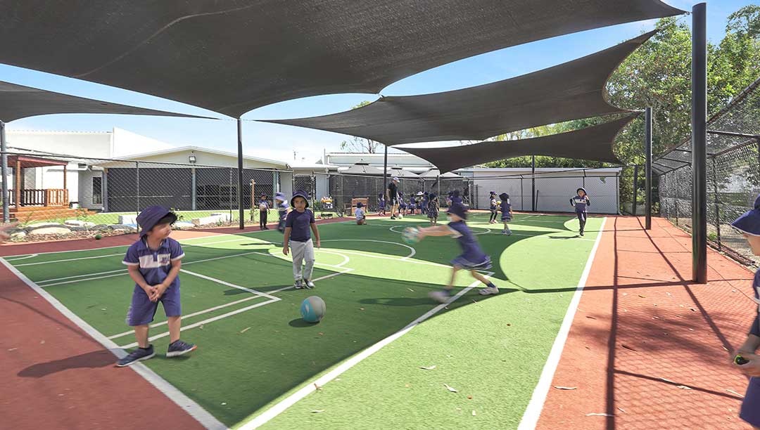 the Sports Court at Australia Early Learning College