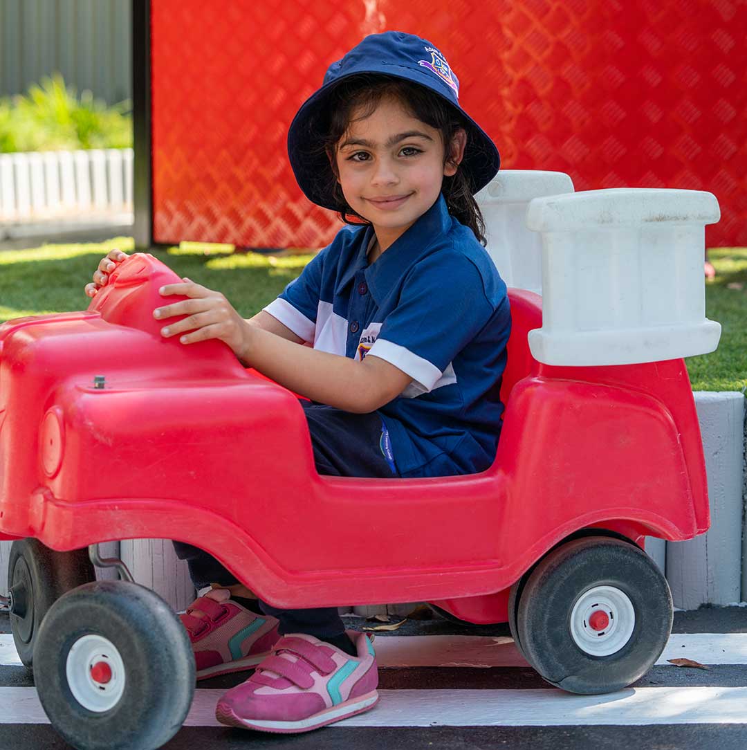 Student Playing with Cars at Australia Early Learning College