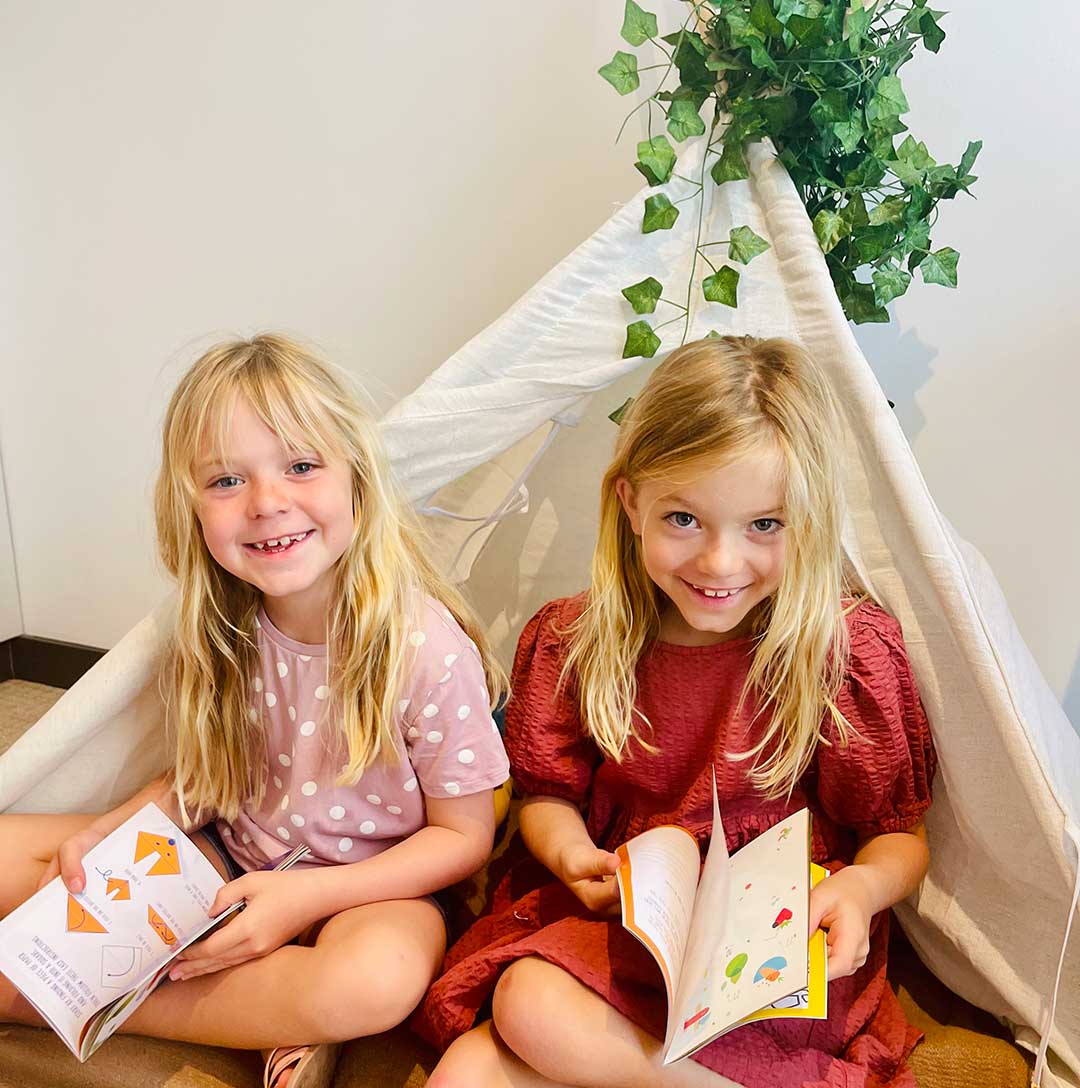 Teepee with Books and Toys in the Family Package at the Westin Brisbane