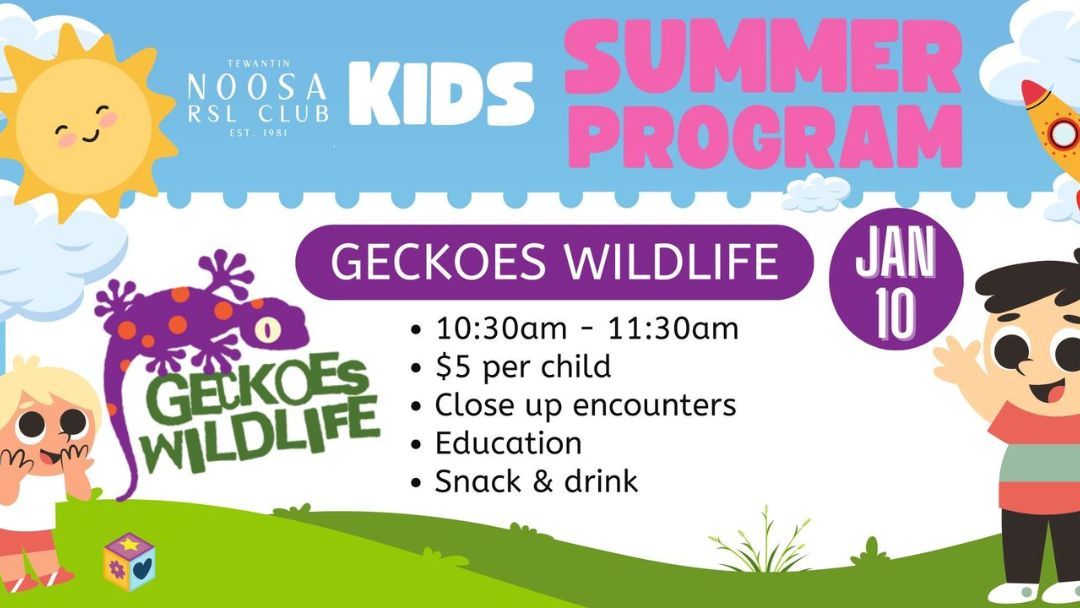 Kids Summer Program Geckoes Wildlife