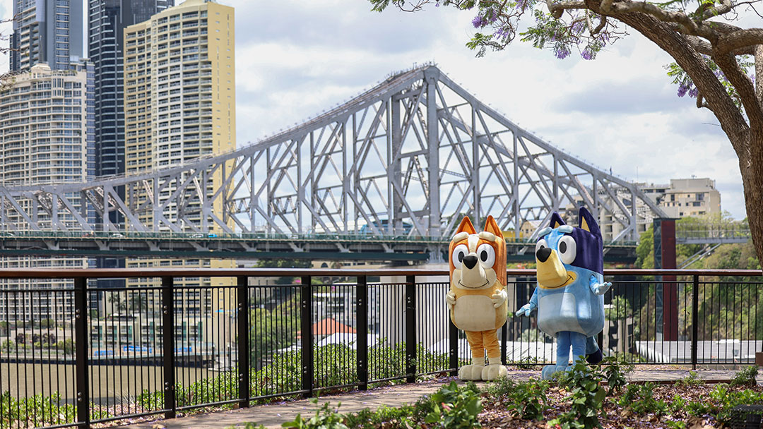 Bluey and Chilli Are in Brisbane Launching Bluey's World 2024