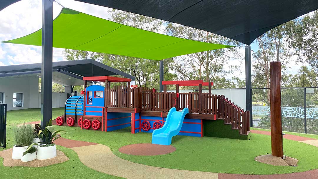 Outdoor Play Space at New Edge Early Learning Centre in Flagstone Logan
